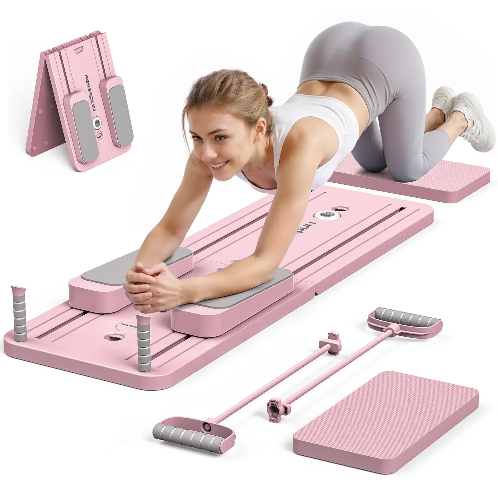 Home Gym Workout Equipment - Foldable Pilates Board Multifunction Abdominal Core