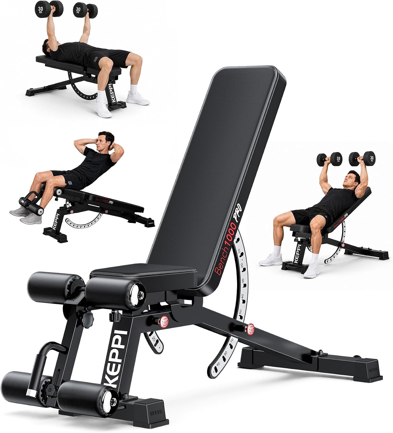 Home Gym Weights - Adjustable Weight Bench 1200LB Heavy Duty,
