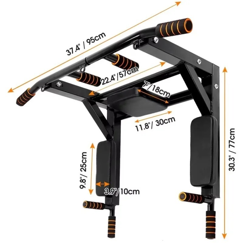 Home Gym Wall - Wall-Mounted Pull-Up Bar for Indoor Use