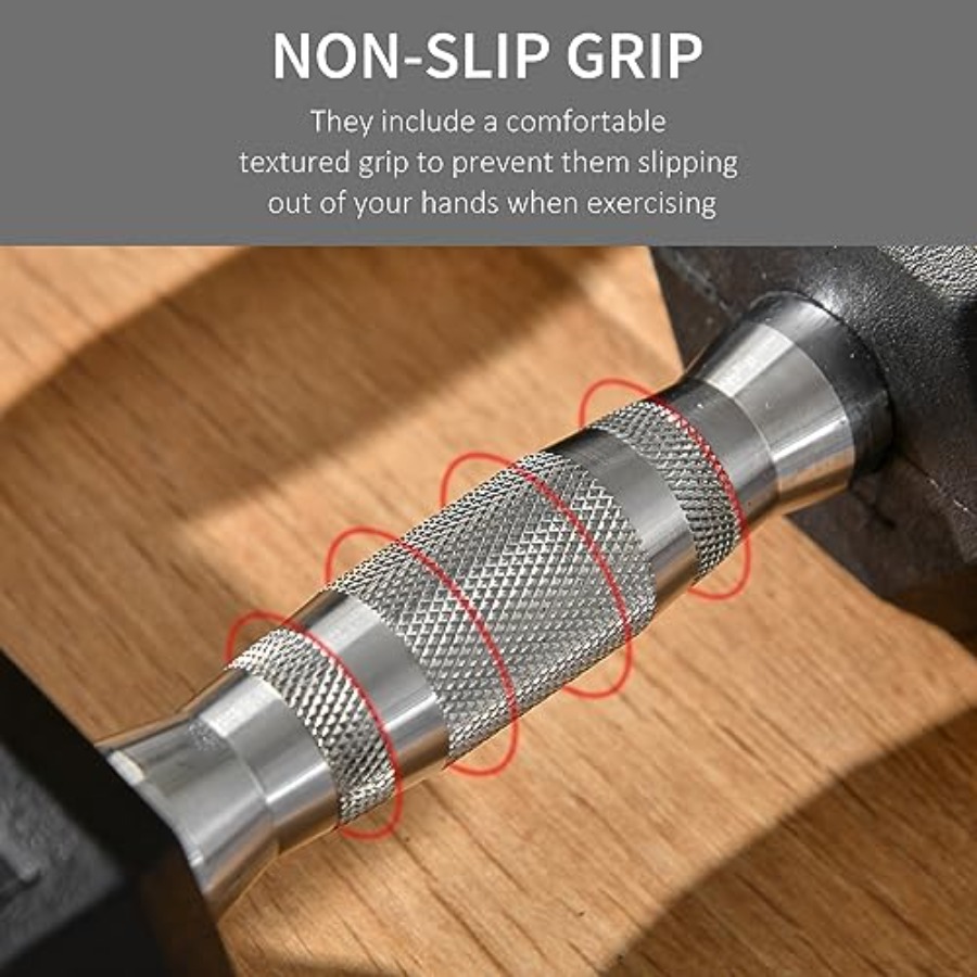 40lbs/45lbs/50lbs Rubber Dumbb - Home Gym Dumbbell Workout ulasan dan harga