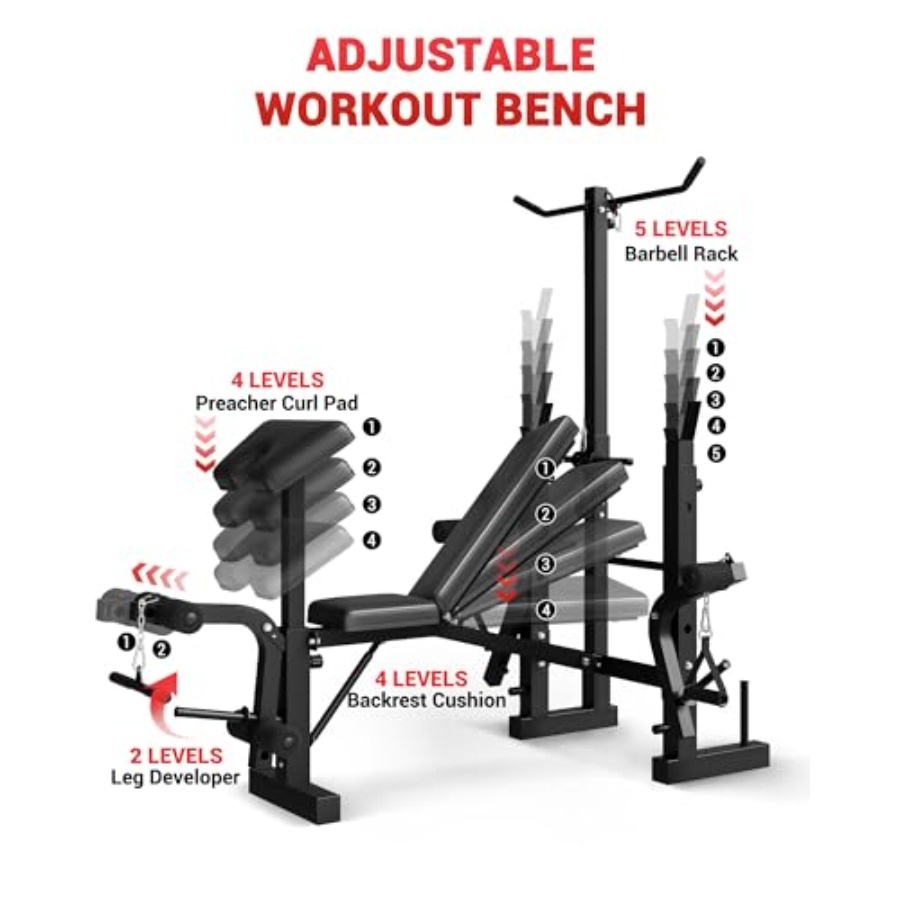 Home Gym 8-in-1 Foldable Weigh - Home Gym Lat Pulldown ulasan dan harga
