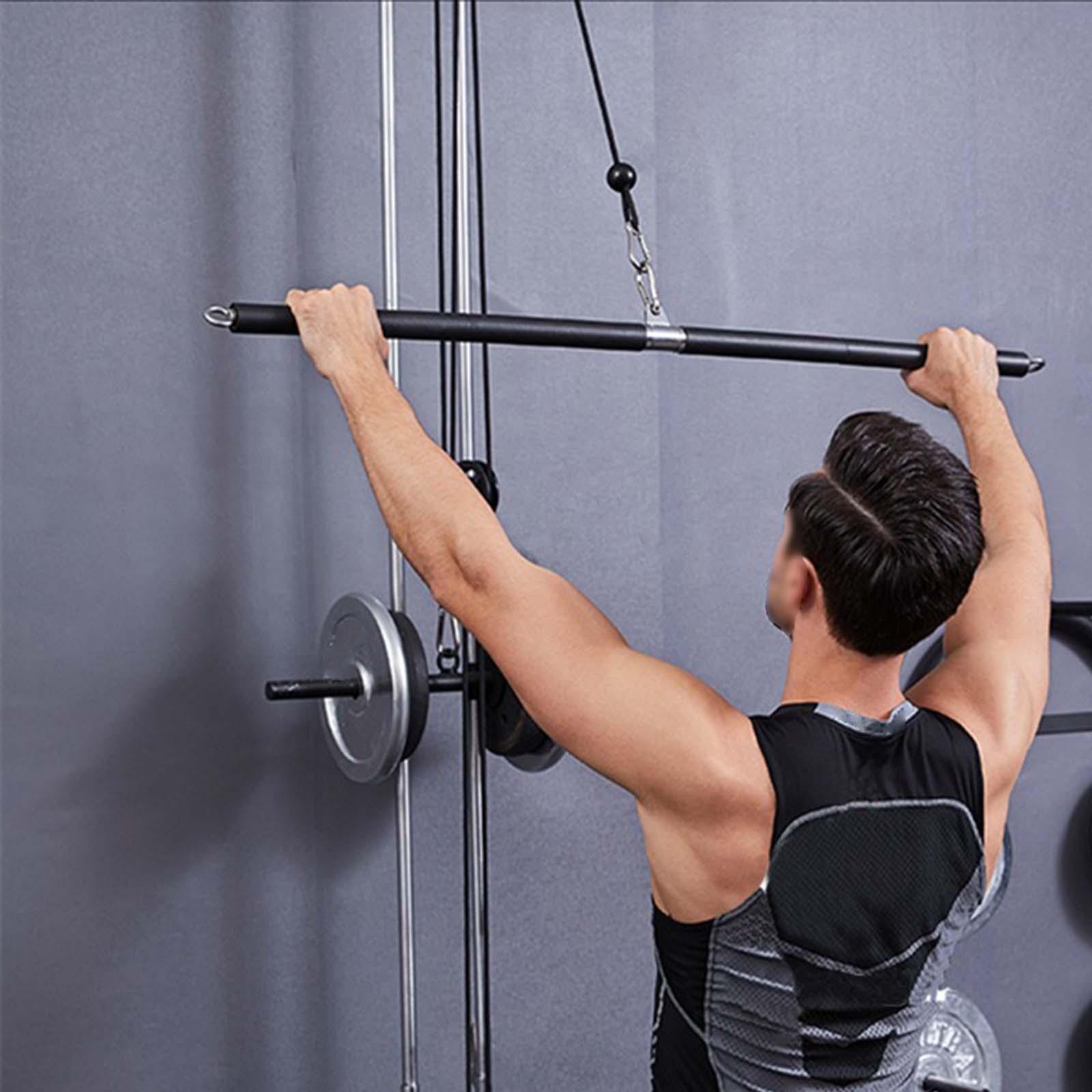 LAT Pulldown Bar Detachable Er - Home Gym Lat Pulldown ulasan dan harga