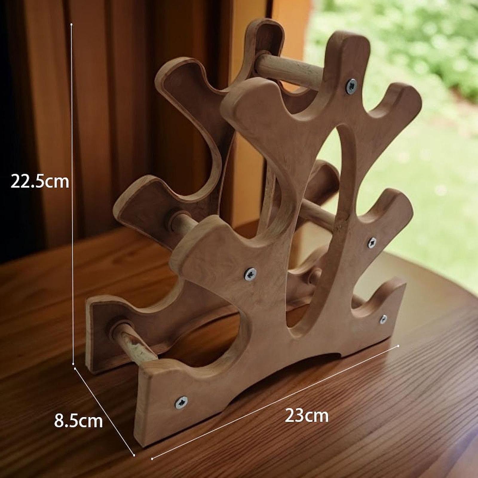 Three Tier Dumbbells Rack Heav - Home Gym Dumbbell Workout ulasan dan harga