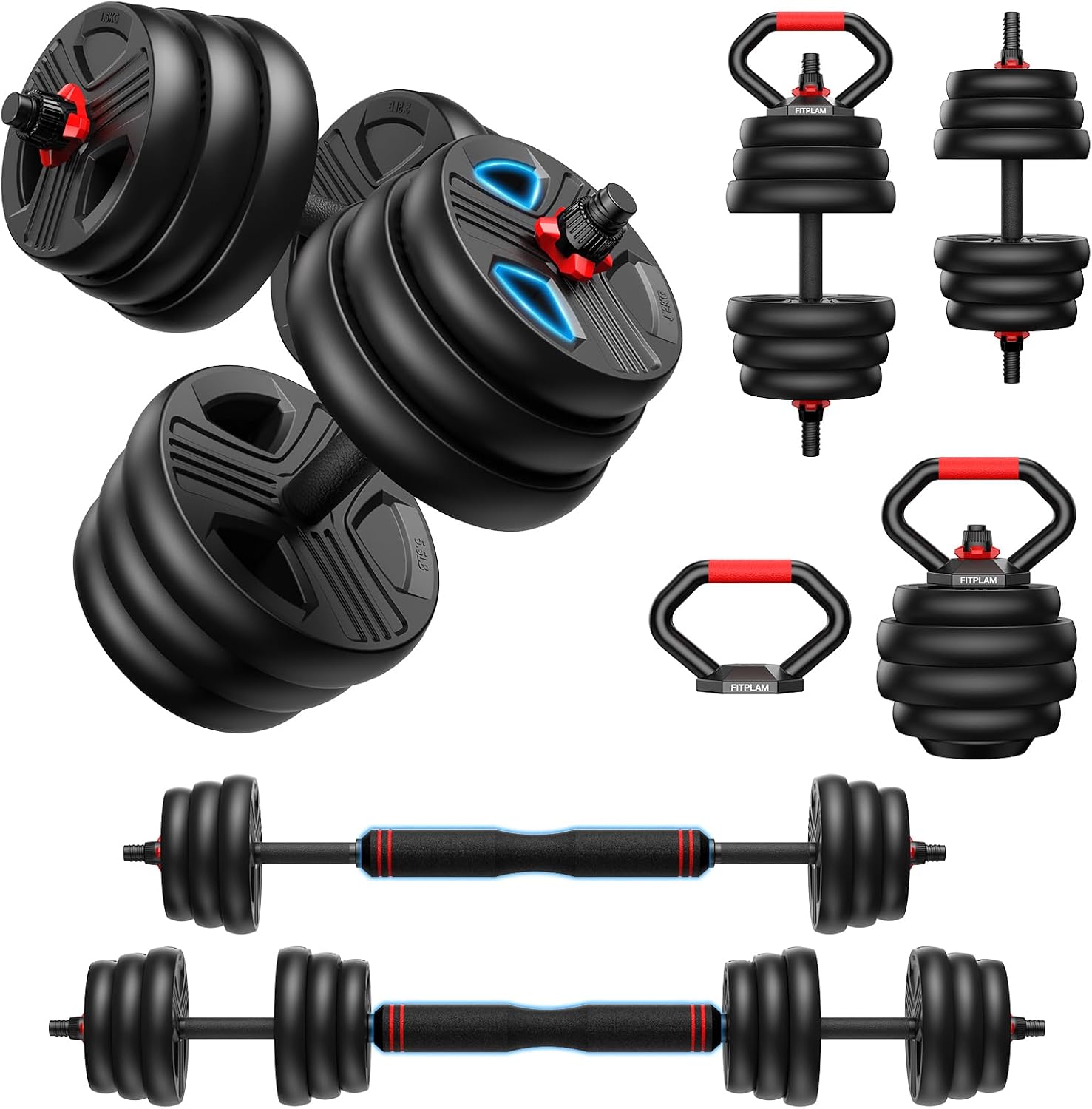 Adjustable Dumbbell Set,44lbs  - Home Gym Used ulasan dan harga