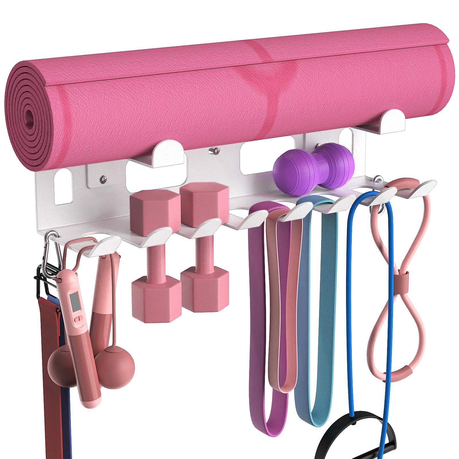 Multi Hook Wall Mount Fitness  - Home Gym Dumbbell Workout ulasan dan harga