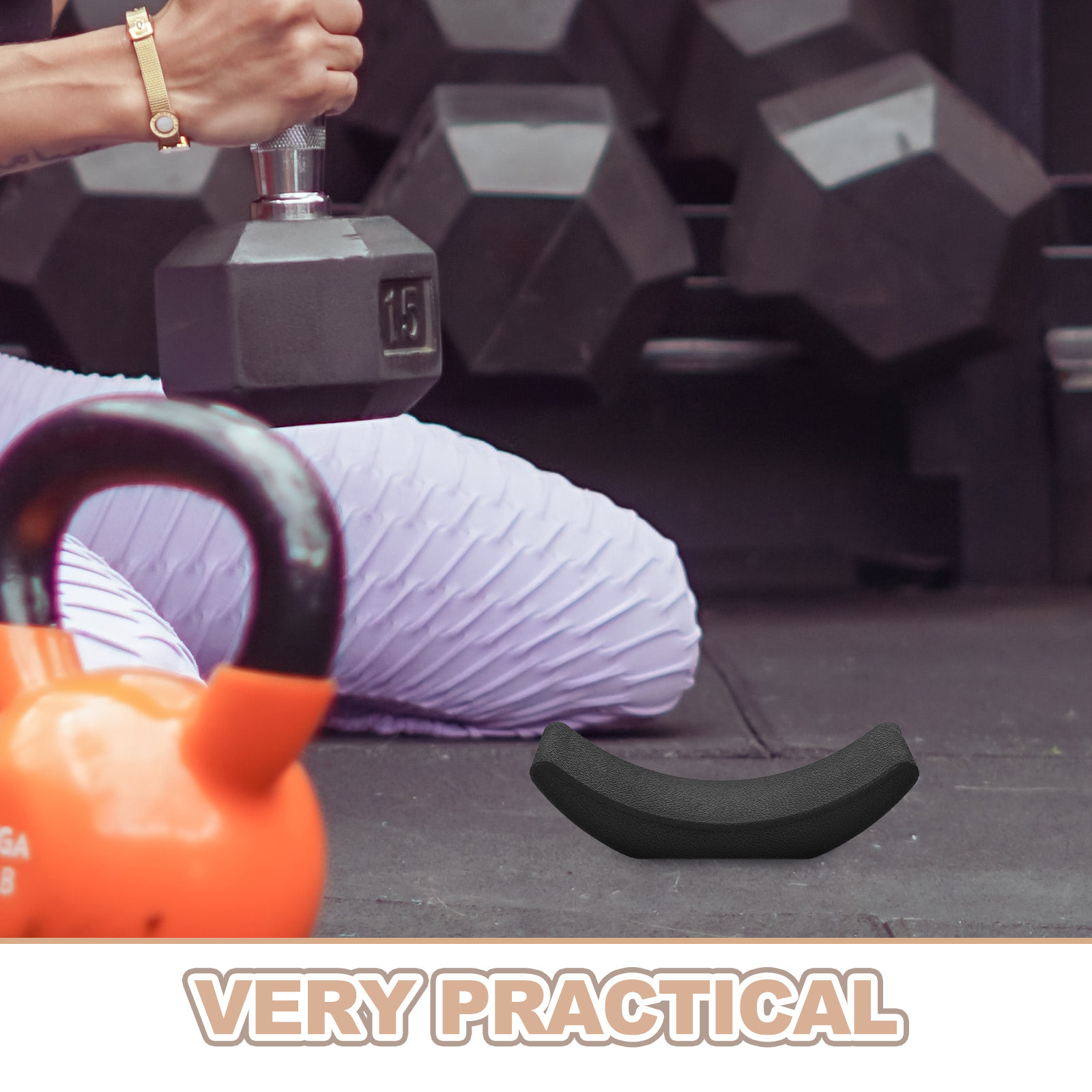 4Pcs Heavy Duty Rubber Dumbbel - Home Gym Weights ulasan dan harga