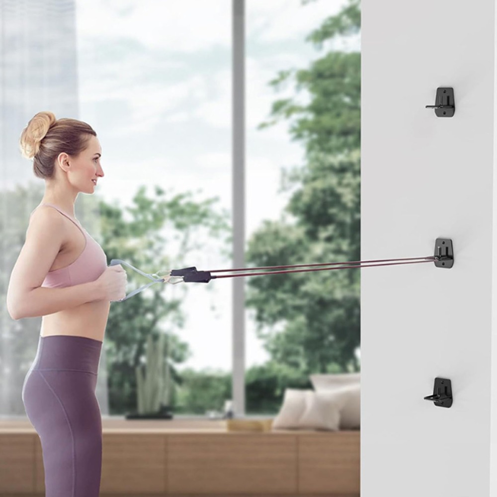 3Pcs Black Exercise Band Wall  - Home Gym Workout Equipment ulasan dan harga