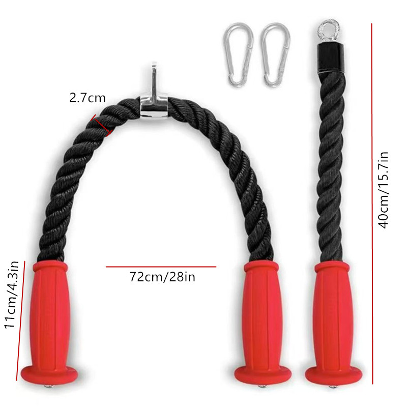 Ergonomic Tricep Ropes Non-Sli - Home Gym Cable Machine ulasan dan harga