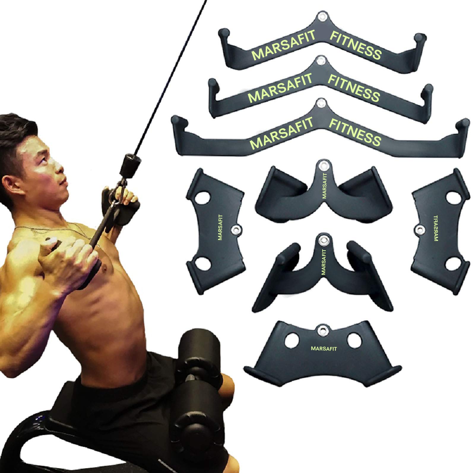 Lat Pull Down Bar Rowing Handl - Home Gym Lat Pulldown ulasan dan harga