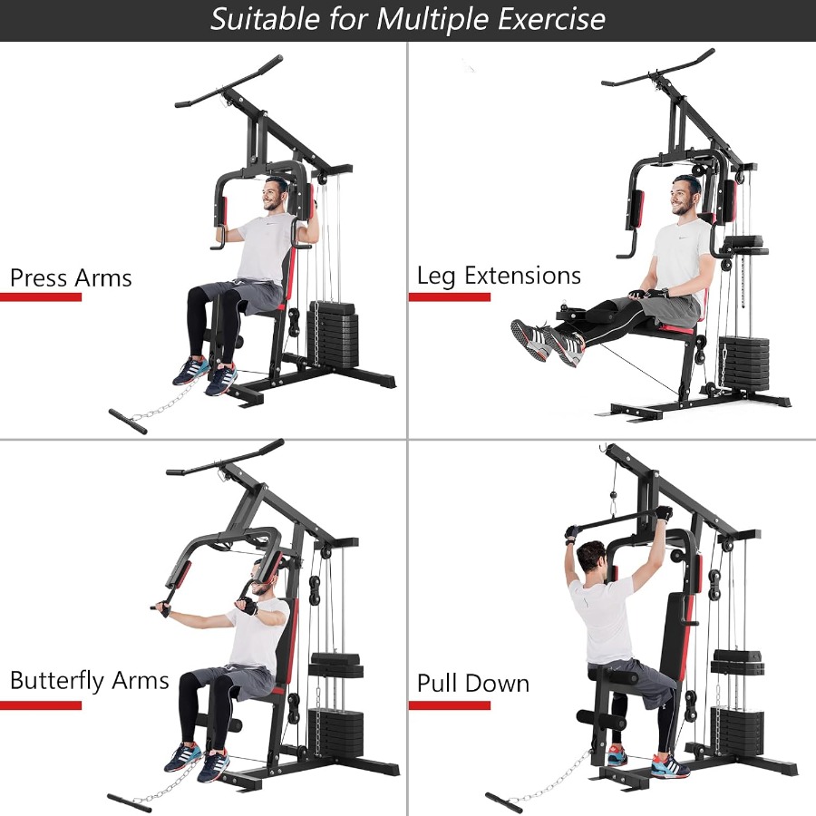 Multifunction Home Gym System, - Home Gym Lat Pulldown ulasan dan harga