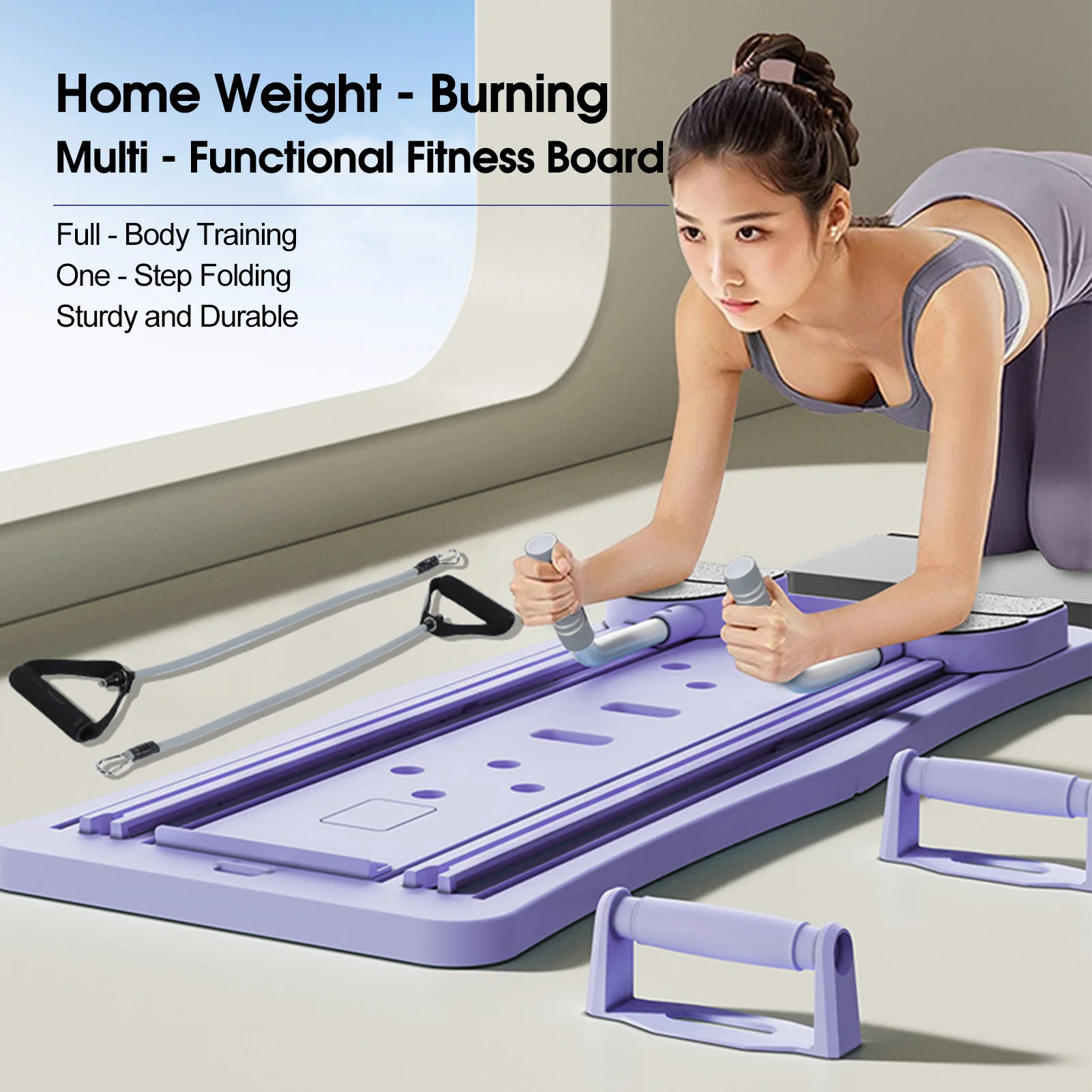 At Home Pilates Board Foldable - Ab Roller Wheel ulasan dan harga