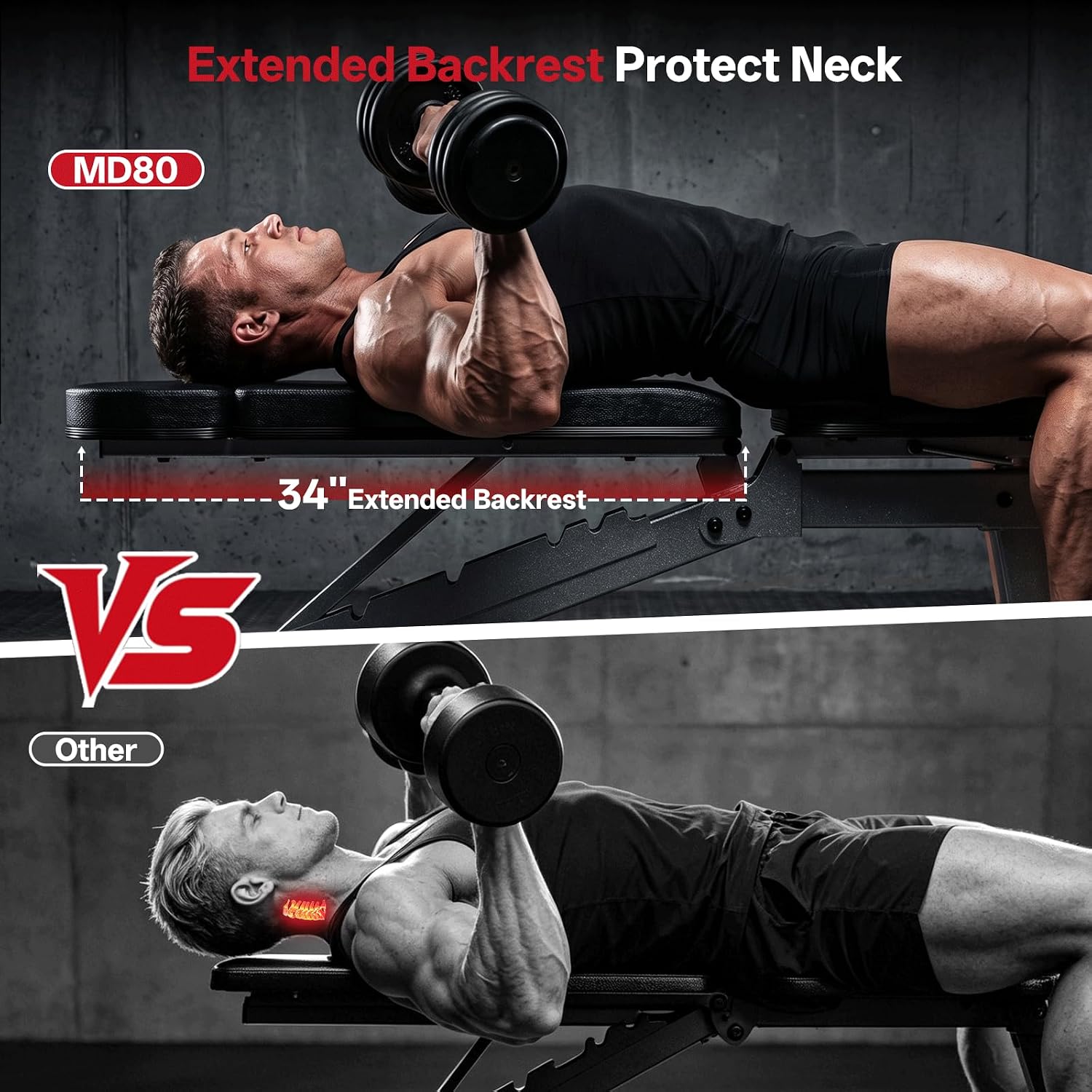 Adjustable Weight Bench 1300LB - Home Gym Weights ulasan dan harga