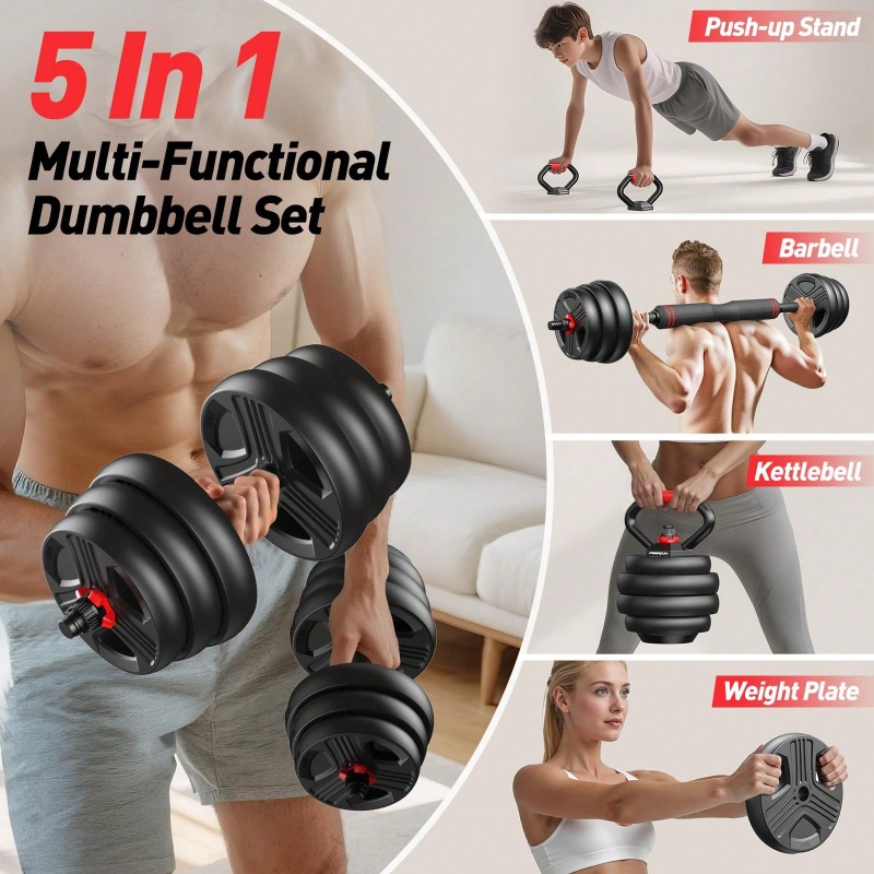 Adjustable Dumbbell Set,45/55/ - Home Gym Used ulasan dan harga