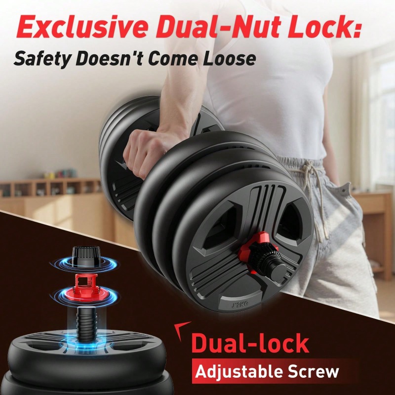 Adjustable Dumbbell Set,45/55/ - Home Gym Used ulasan dan harga