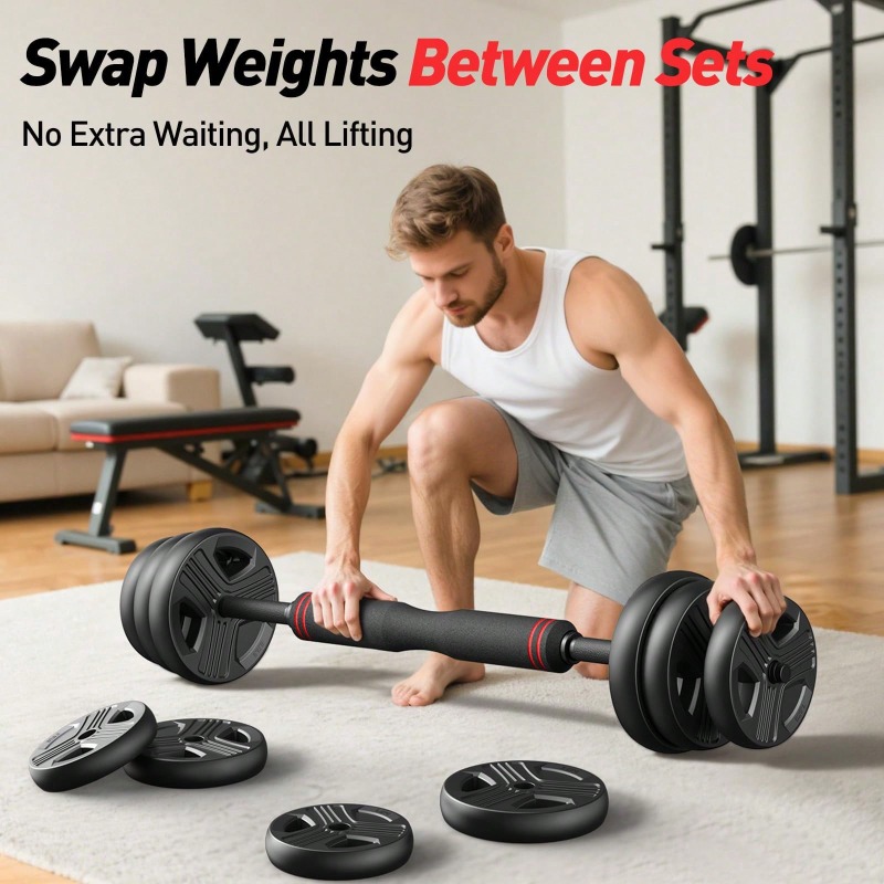 Adjustable Dumbbell Set,45/55/ - Home Gym Used ulasan dan harga