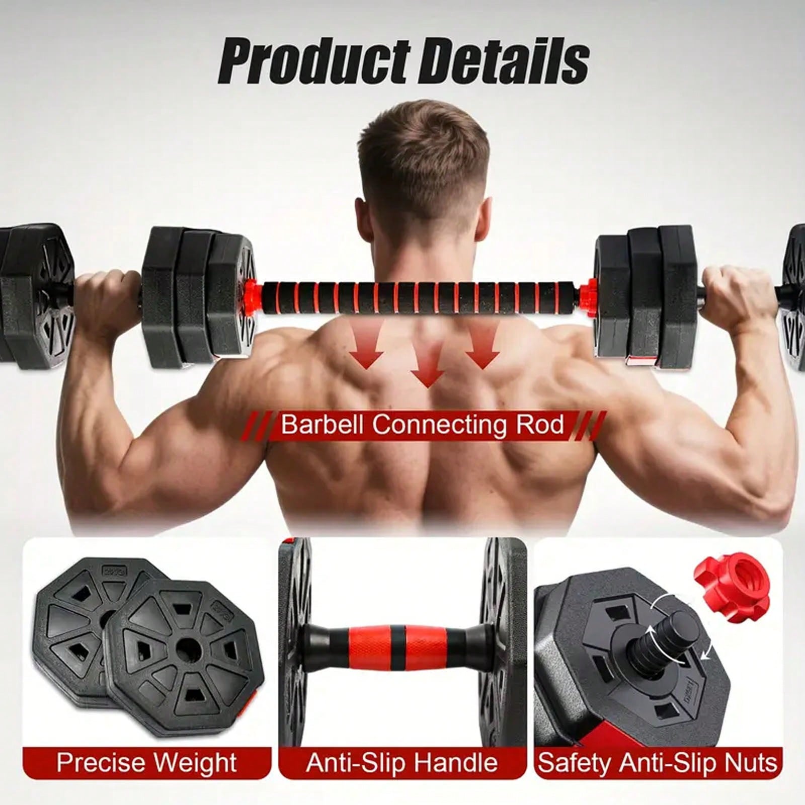 44lbs Free Weight Set With Con - Home Gym Used ulasan dan harga