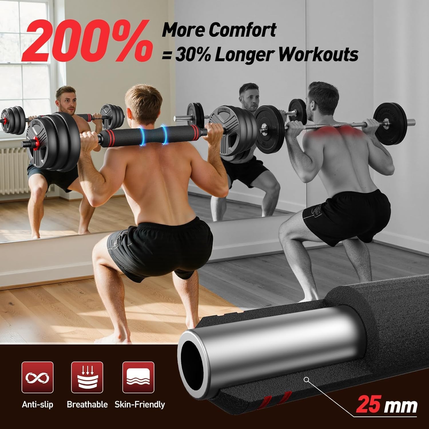 Adjustable dumbbell set,55lbs  - Home Gym Used ulasan dan harga