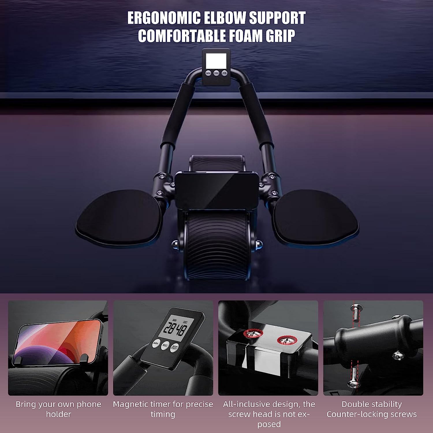 Elbow Support Automatic Reboun - Ab Roller Wheel ulasan dan harga