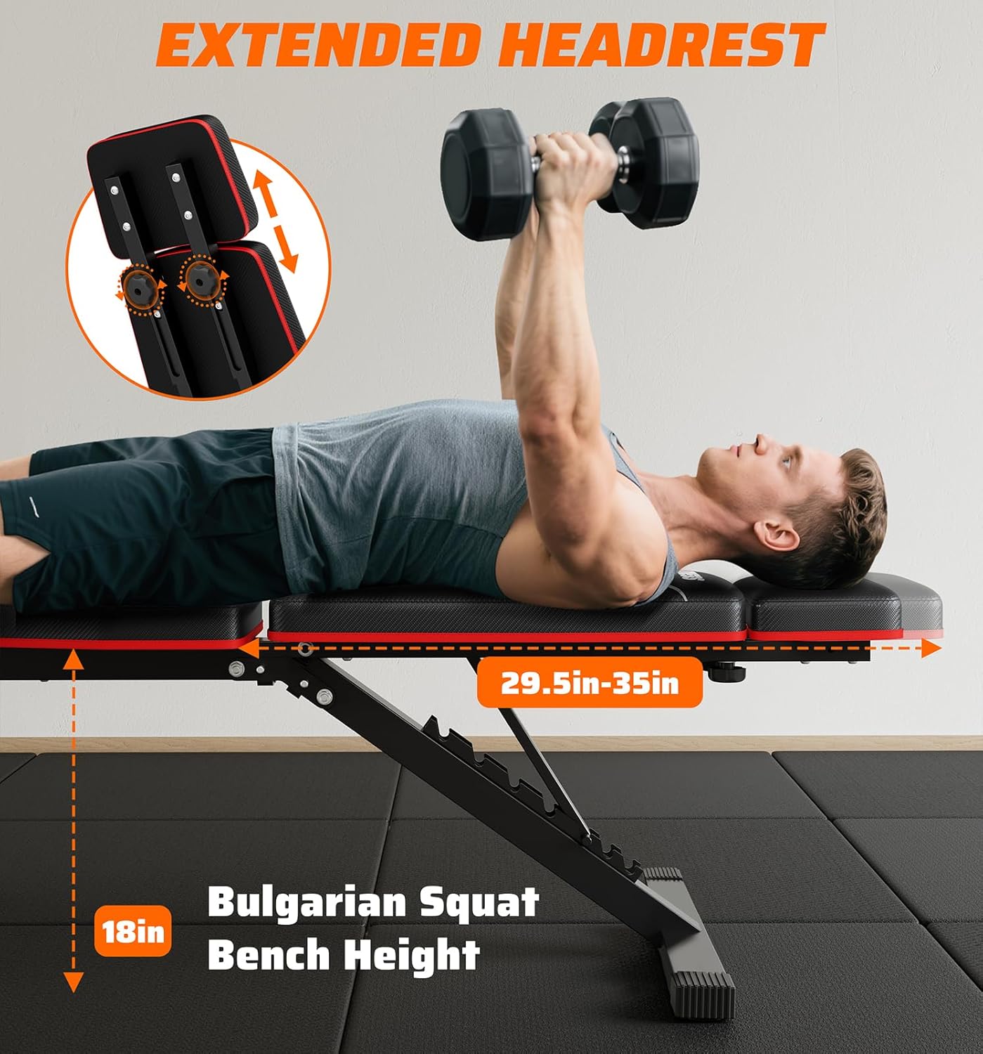 Home Gym Foldable Weight Bench - Home Gym Weights ulasan dan harga