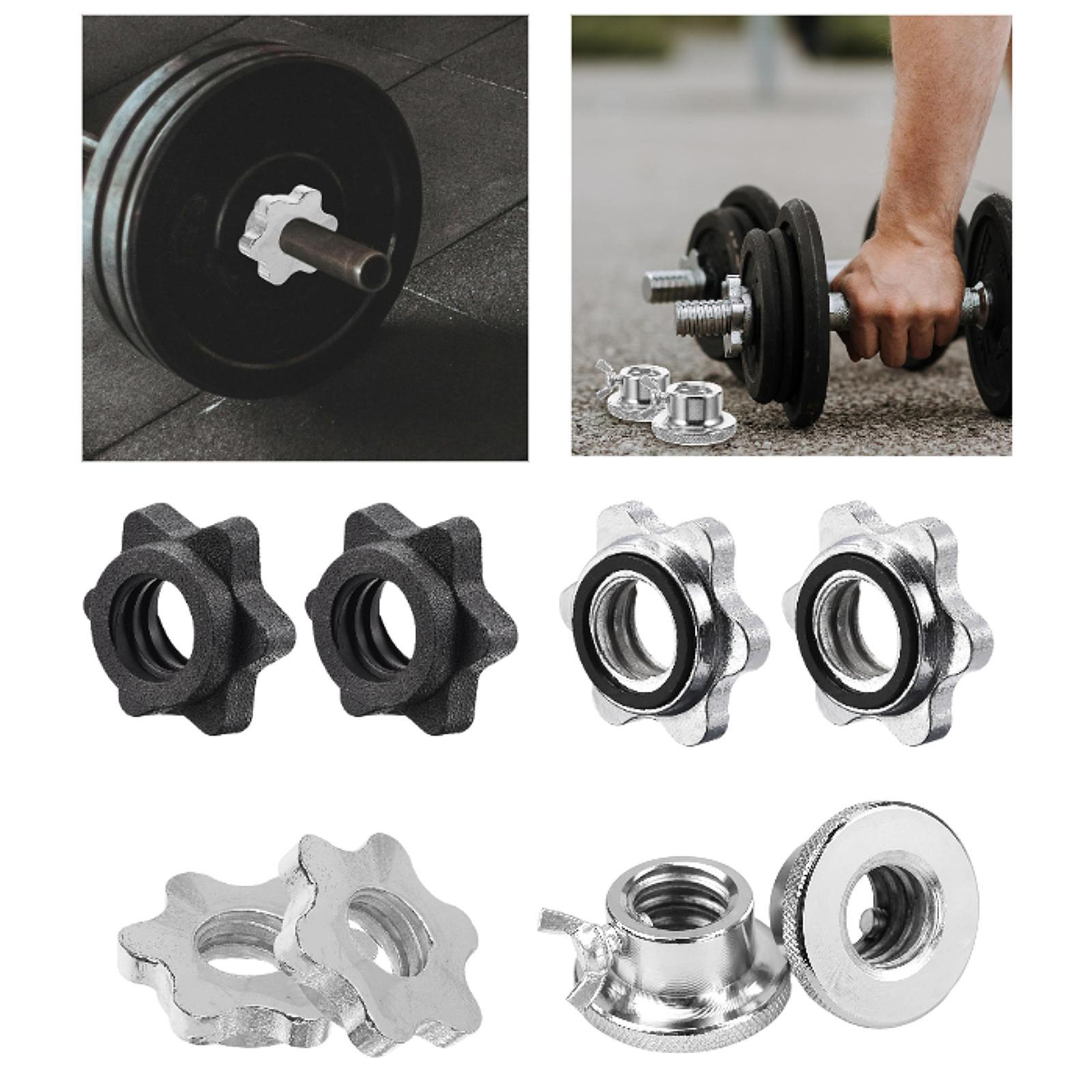 2Pcs Barbell Screw Collars Equ - Home Gym Dumbbell Workout ulasan dan harga